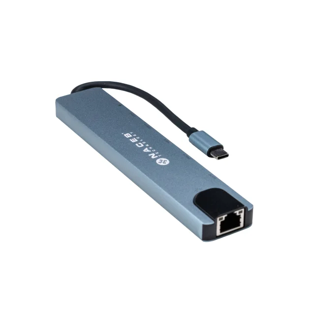 HUB NACEB USB C HDMI RJ 45 USB A 3.1 USB C 480 MBIT S