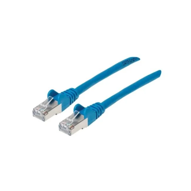 Intellinet Cable de Red Cat6a S/FTP, 30 cm, Azul