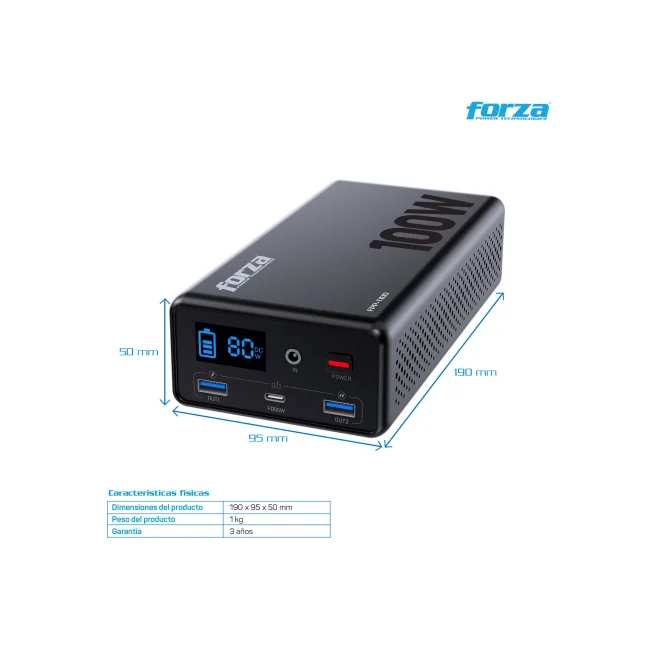 FORZA CENTRAL ELÉCTRICA PORTÁTIL 100W - TOMA 1CA, LFP - 110V image 2