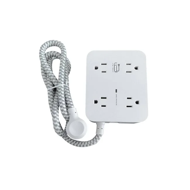 Tira multicontacto HN8U5WC2, 8 tomas de corriente espaciadas. 2 USB A, 2 USB C