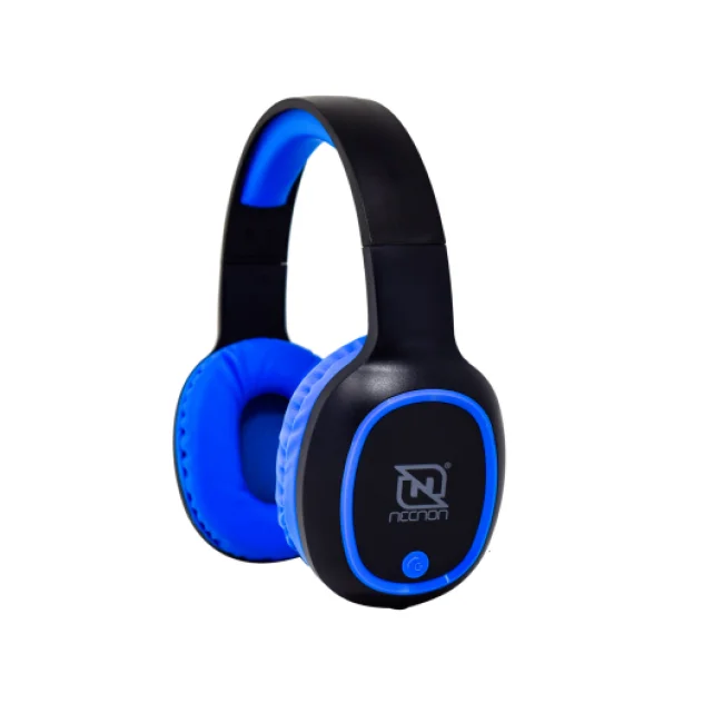 DIADEMA NECNON NBH04 PRO 3.5MM BLUETOOTH INALAMBRICO AZUL NEGRO NBAB042300