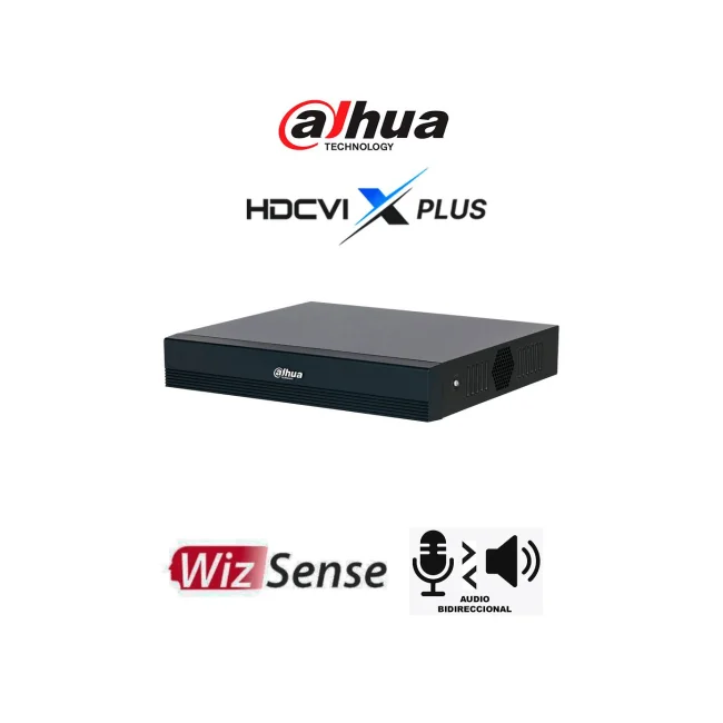DAHUA DH-XVR1B16-I/T -DVR de 16 canales 1080p Lite WizSense y Cooper-I/ Audio Bidireccional en los 16 Canales/ H.265+/ Soporta Hasta 18 canales IP y 8 canales con SMD Plus/ Búsqueda Inteligente Personas y Vehículos/ Compatible con Dolink Care