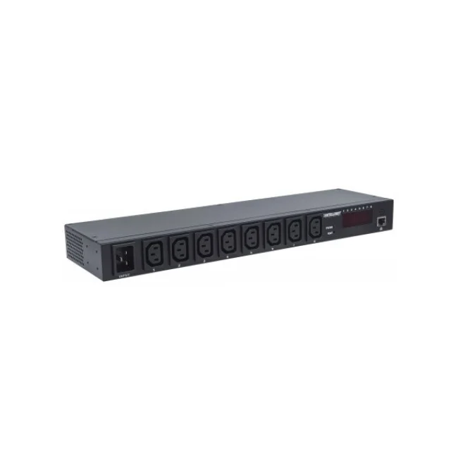 Intellinet Barra multicontactos de 8 salidas para montaje en rack de 19"