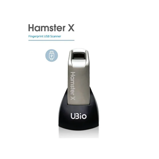 Lector biometrico de huella digital Hamster X ( INGHRWNTGHAMSTERX ) con conexión USB para integrarlo a una aplicación propia. N.P. HFDU06R
