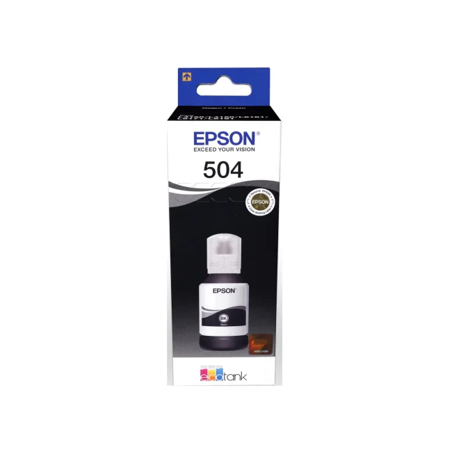 TINTA EPSON T504120 BOTE NEGRO P L4150 L4160 L6161 L6171 L6191 127ML