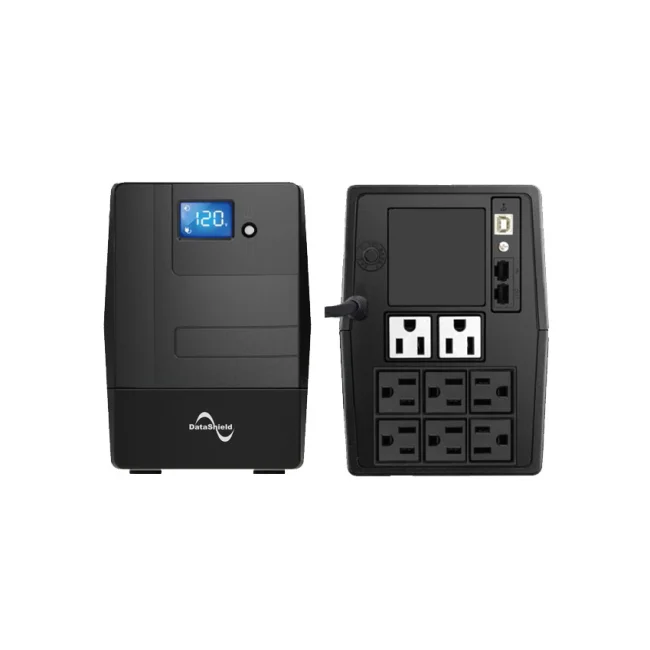 No Break DATASHIELD KS-1000 LCD, 1000 VA, 600 W, 6 h, Negro, Hogar y Oficina