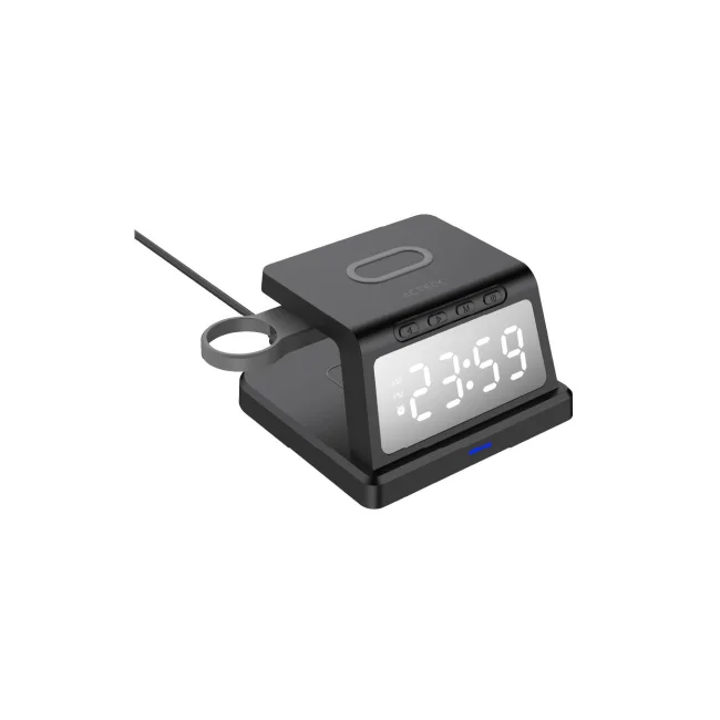 Acteck Energon S-Mate CI730 Audífonos, Smartphone, Reloj inteligente Negro USB Cargador inalámbrico Interior
