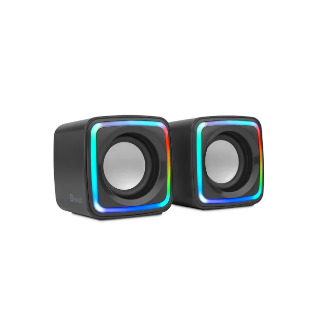 MINI BOCINA RGB 2.1 CON CONTROL DE AUDIO 3.5MM Y USB GUS-ESRWR-01