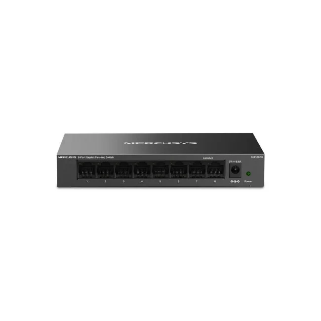 Mercusys MS108GS dispositivo de redes No administrado Gigabit Ethernet (10/100/1000) Negro