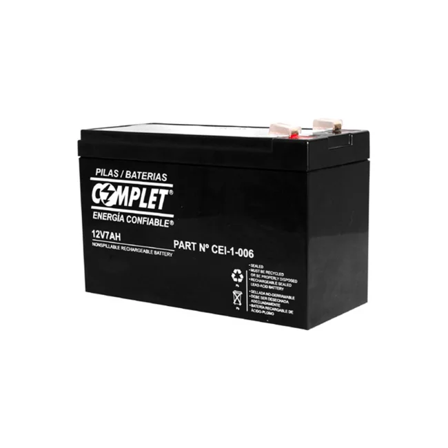Complet CEI-1-006 batería para sistema UPS 12 V 7 Ah image 2