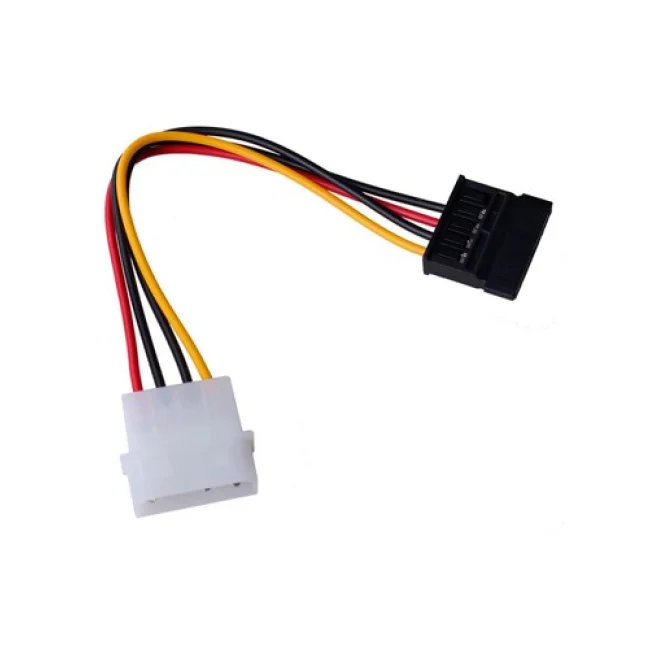BRobotix 102242 cable SATA 0.15 m SATA 15 puntas Molex (4 puntas) Negro, Rojo, Amarillo