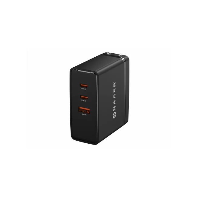 NACEB CARGADOR DE PARED GaN USB-A + USB-C + USB-C 100W NA-0145