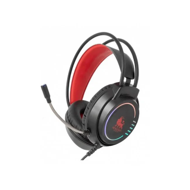 DIADEMA NECNON MICROFONO FLEXIBL ALAMBRICO 2.10 METROS 3.5MM NEGRO ROJO NCAGKI02F