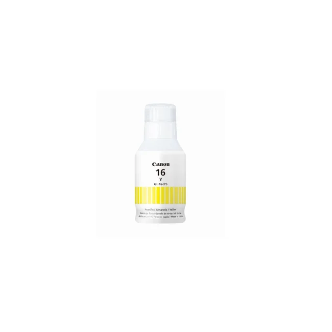 BOTELLA DE TINTA CANON GI-16 AMARILLO 167 ML PARA GX7010 4420C001AA