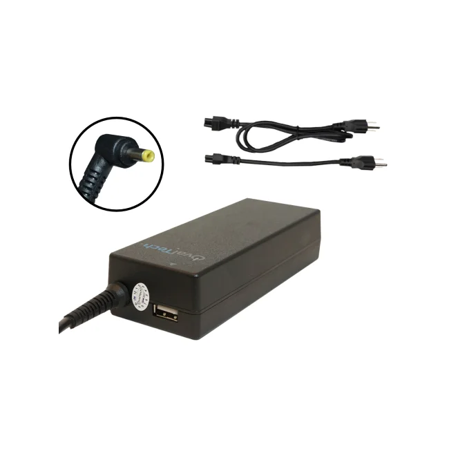 Ovaltech OTAC-E67 adaptador e inversor de corriente Auto 90 W Negro