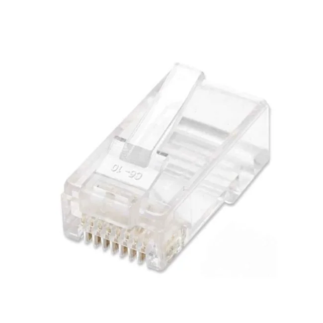 Intellinet PLUG RJ45 CAT5E MULTIFILAR UTP BOTE 100 PZAS ORO 15-MICRAS