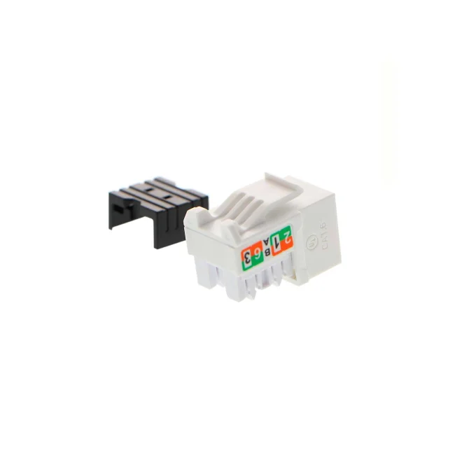 Módulo Keystone jack  RJ-45 hembra Cat.6 Sin blindaje, tipo 110, Blanco PCGKJC6TYRJWH