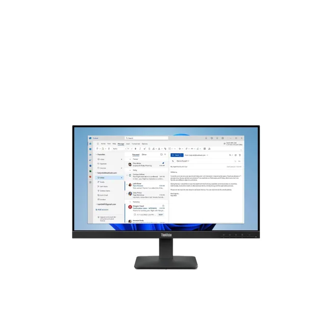 Lenovo ThinkVision S24-4e monitor de computadora 60.5 cm (23.8") 1920 x 1080 Pixeles Full HD LED Negro