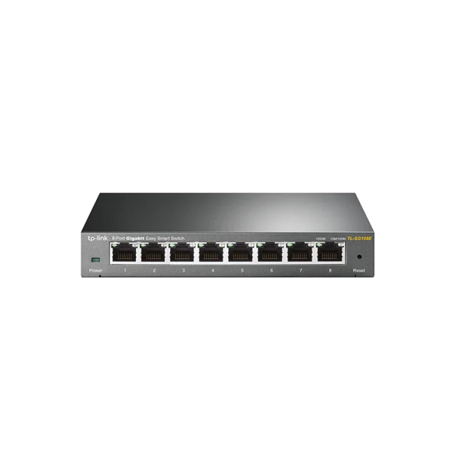 TP-Link TL-SG108E dispositivo de redes Gestionado L2 Gigabit Ethernet (10/100/1000) Negro image 2