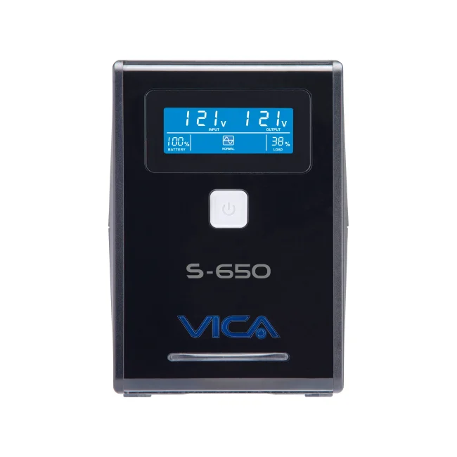 NO BREAK/UPS VICA 650VA/360W 8 TOMAS (4) REGU Y (4) RESP PANTALLA LCD (S 650)