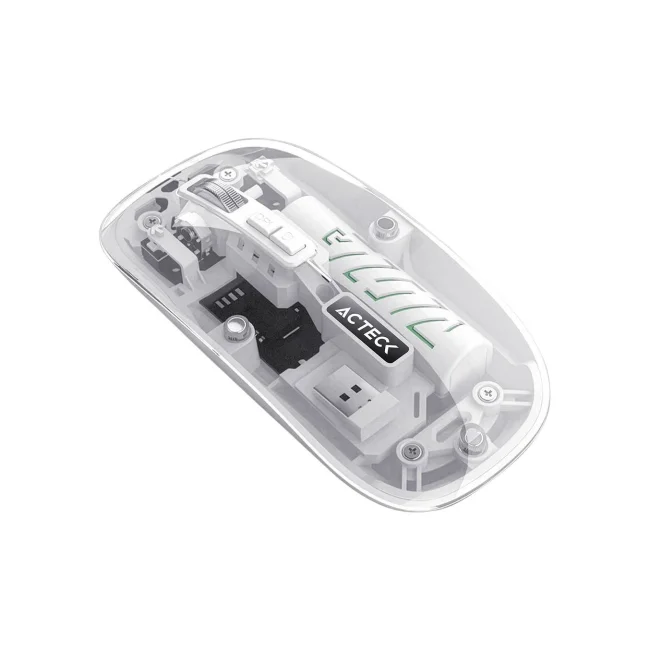 MOUSE ACTECK ULTRA DELGADO INALAMBRICO RECARGABLE AERO ONE MI455W COLOR AVENA (AC-945691)