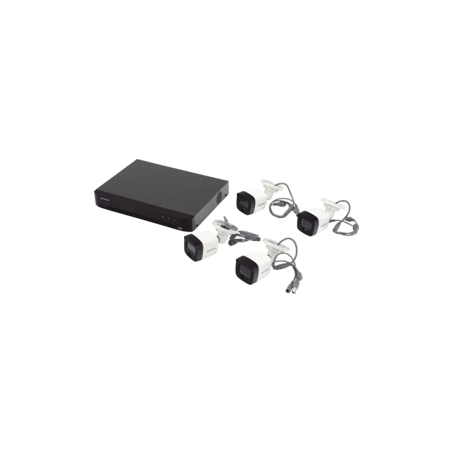 Kit TurboHD 3K (5 Megapixel), DVR 4 Canales, 4 Cámaras bala Dual Light, Micrófono Integrado