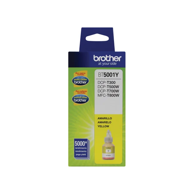 Brother BT5001Y cartucho de tinta 1 pieza(s) Original Extra (Súper) alto rendimiento Amarillo