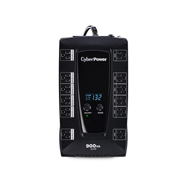 CyberPower AVRG900LCD sistema de alimentación ininterrumpida (UPS) Línea interactiva 0.9 kVA 480 W 12 salidas AC image 3