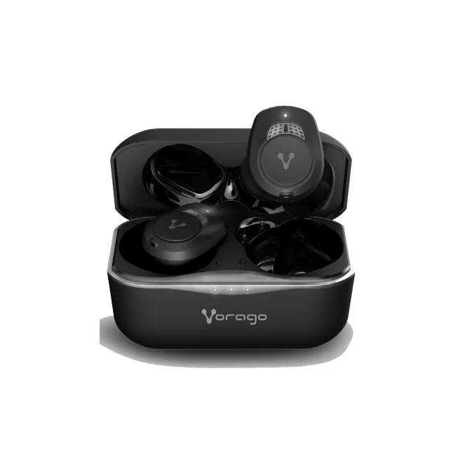 Vorago ESB-600-ANC audífono y auriculare Auriculares True Wireless Stereo (TWS) Intra auditivo Llamadas/Música/Deportes/Diario Bluetooth Negro