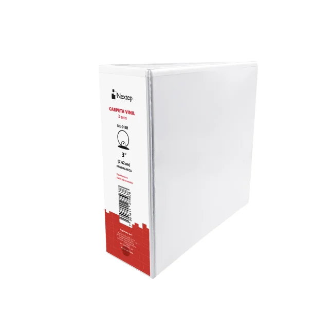 CARPETA NEXTEP VINIL ARO "O" "3" TAMAÑO CARTA COLOR BLANCO, NE-013R