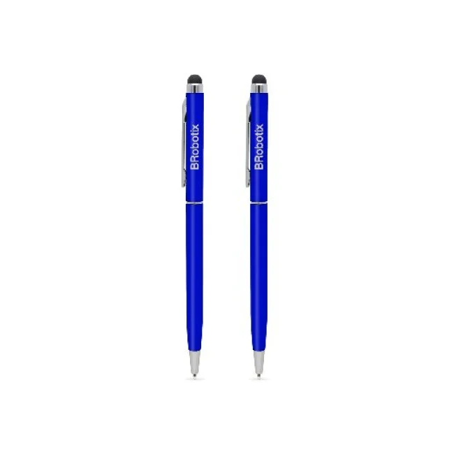 PLUMA STYLUS PARA TABLETA, DUO PACK, BROBOTIX, AZUL REY