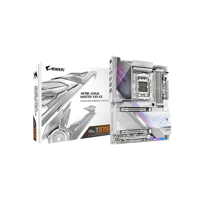 GIGABYTE X870E AORUS MASTER X3D ICE AMD X870E Enchufe AM5 ATX
