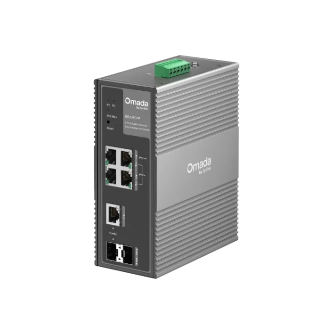 TP-Link IES206GPP dispositivo de redes Gestionado Gigabit Ethernet (10/100/1000) Energía sobre Ethernet (PoE) Negro