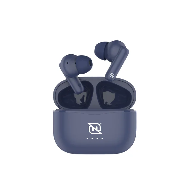 AUDIFONOS IN-EAR NTWS-103 BLUETOOTH 5.3 TWS SUPER BASS MANOS LIBRES HASTA 5 HRS DE DURACIÓN, 4 INDICADORES DE CARGA EN DOCK, AZUL