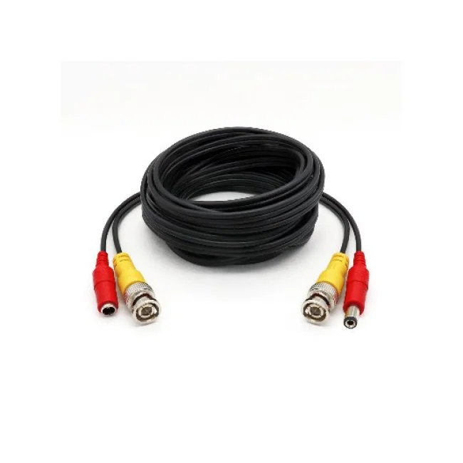 BRobotix 764731 cable coaxial 15 m BNC, Power Connector Negro