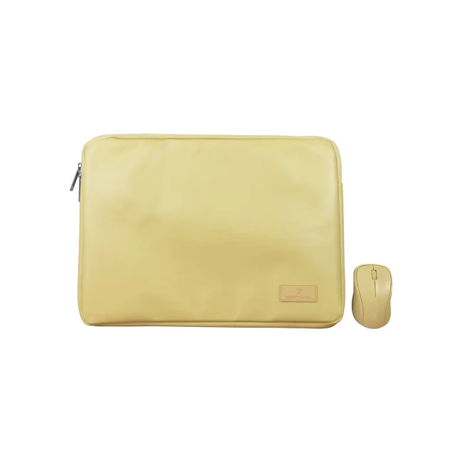 Kit de Mouse Inalámbrico + Funda para Laptop 15.6 pulgadas Cannoli Color: Taupe | PERFECT CHOICE