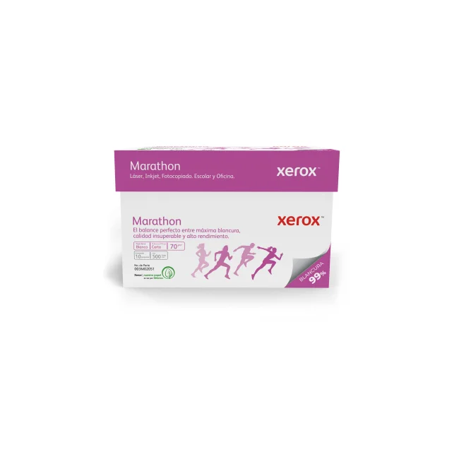 PAPEL BOND XEROX MARATHON CARTA 70 GRS 99% BLANCURA 5 MILLARES