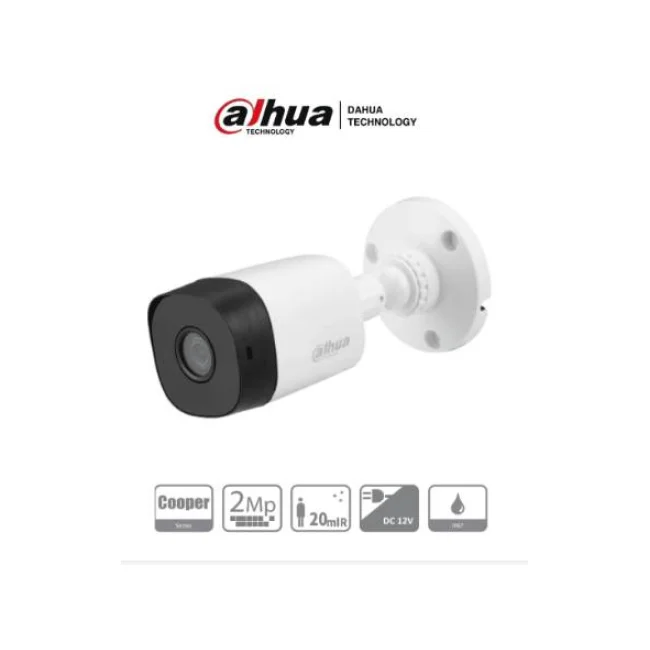 Dahua Technology Cooper DH-HAC-B1A21N cámara de vigilancia Bala (forma) Cámara de seguridad CCTV Interior y exterior 1920 x 1080 Pixeles Techo/pared/Tubo