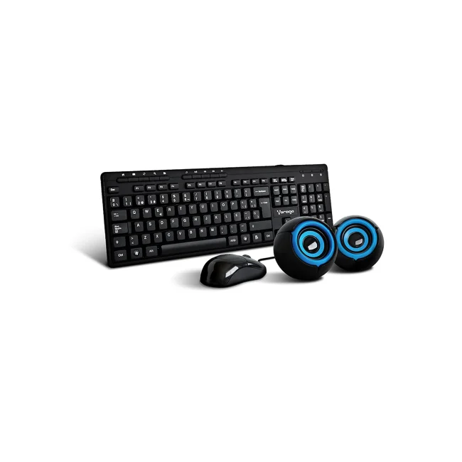 Vorago KMS-104 teclado Ratón incluido QWERTY Español Negro image 2