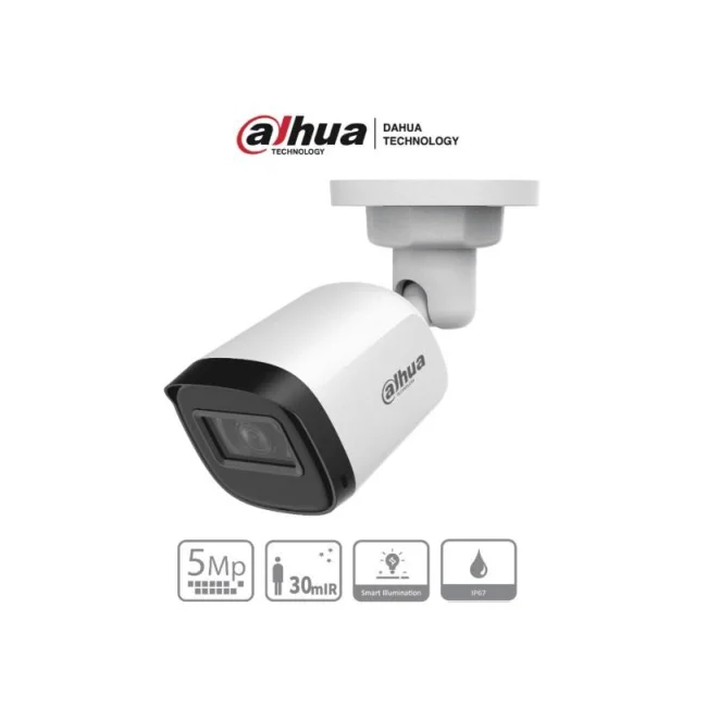 Dahua Technology Cooper DH-HAC-B1A51N-U-0280B cámara de vigilancia Bala (forma) Cámara de seguridad CCTV Exterior 2880 x 1620 Pixeles Techo/pared/Tubo