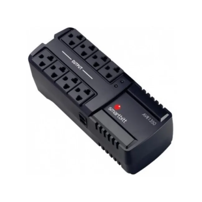 Smartbitt AVR1350 extensión de corriente 8 salidas AC Negro