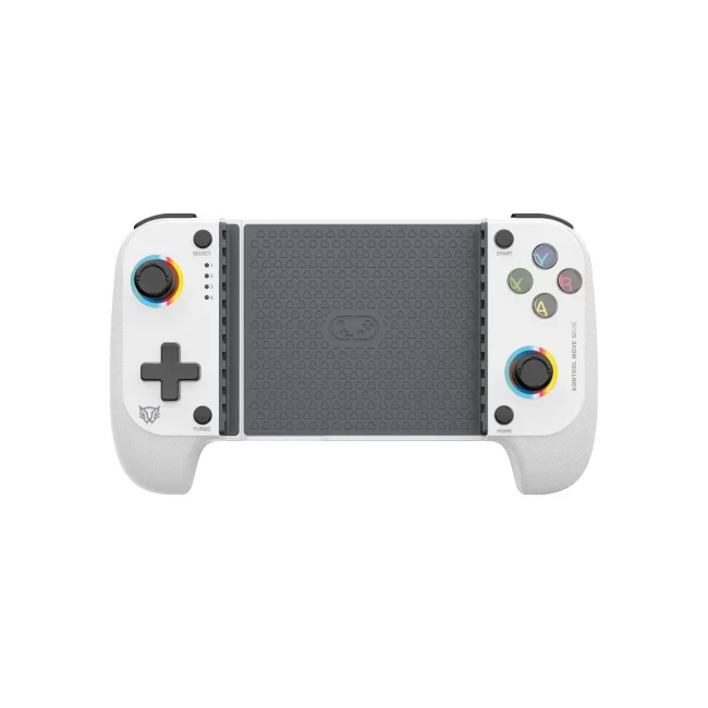 Gamepad BALAM RUSH para Móvil Inalámbrico Kontrol Move G626 / Bluetooth 5.0 / Compatible con Android + IOS + Botones Mecánicos + Gatillos Sensibles + Funciones Turbo + RGB / Recargable / Legend Blanco