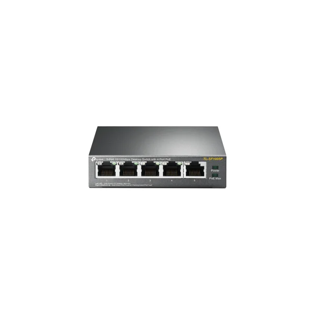 TP-Link TL-SF1005P dispositivo de redes No administrado Fast Ethernet (10/100) Energía sobre Ethernet (PoE) Negro image 4