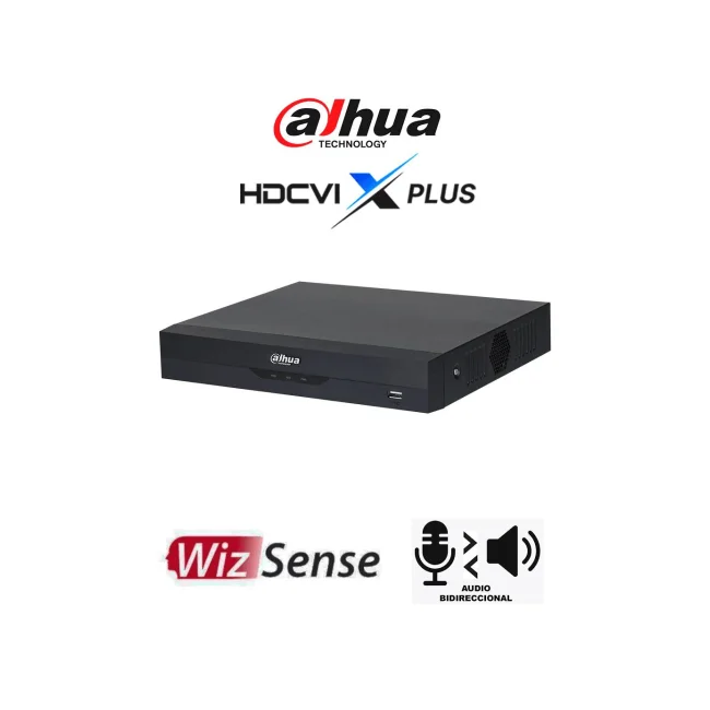 DAHUA DH-XVR5108HS-4KL-I3/T - DVR 4K de 8 Canales WizSense/ HDCVI X PLUS/ Audio Bidireccional/ Acupick/ SMD Plus/ H.265+/ Protección Perimetral y Reconocimiento Facial/ Compatible Dolink Care