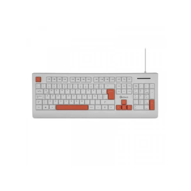 Getttech GGK-ESMWR-02-WH teclado Universal USB Blanco image 2