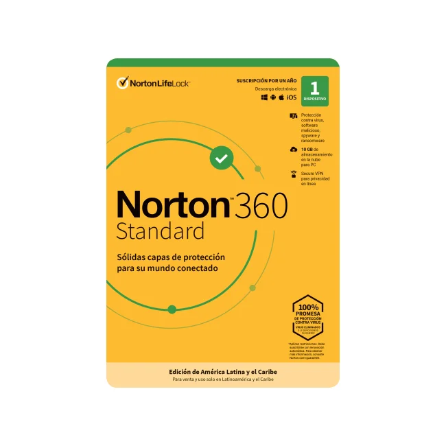 Norton 360 Standard Seguridad antivirus Base Español 1 licencia(s) 1 Año(s) image 2