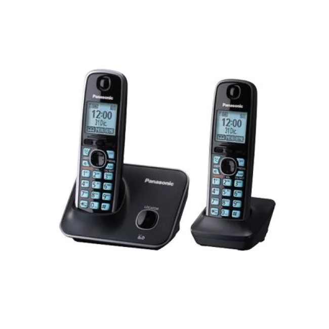 Panasonic KX-TG4112ME Teléfono DECT Identificador de llamadas Negro