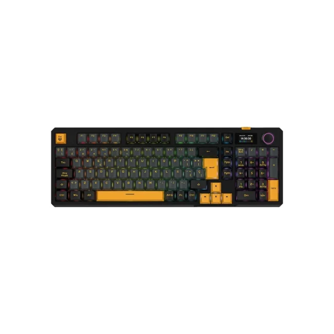 Teclado Gamer Inalámbrico DEFEAT LEVEL GK3 Balam Rush Pantalla Inteligente IPS 1.14 pulgadas image 2