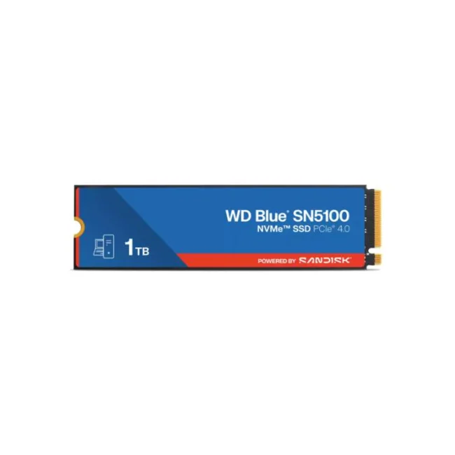 SSD SanDisk WD Blue SN5100 NVMe, 1TB, M.2, 3000 MB/s Escritura, 4150 MB/s Lectura, PCI Express 4.0