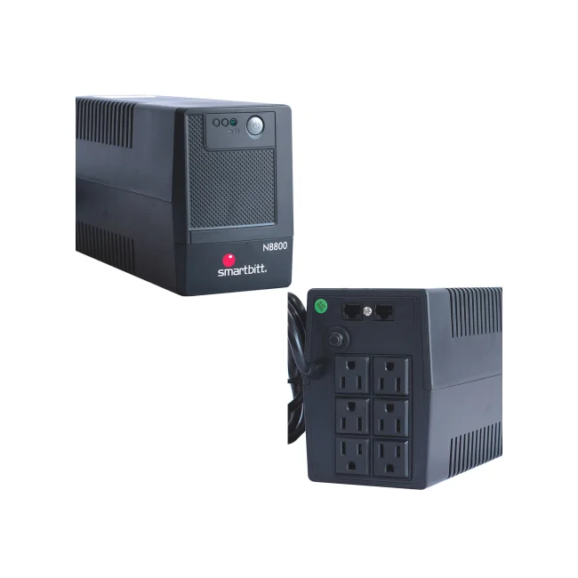 Smartbitt SBNB800 sistema de alimentación ininterrumpida (UPS) 0.8 kVA 400 W 6 salidas AC
